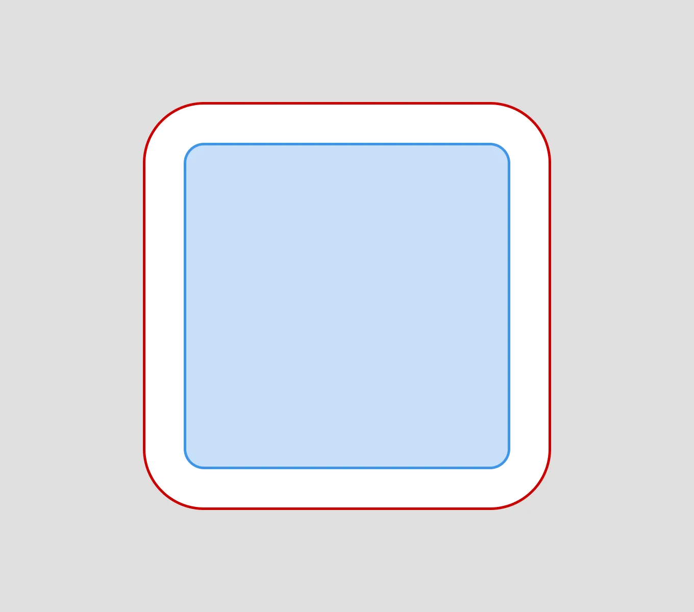 Good border radius example