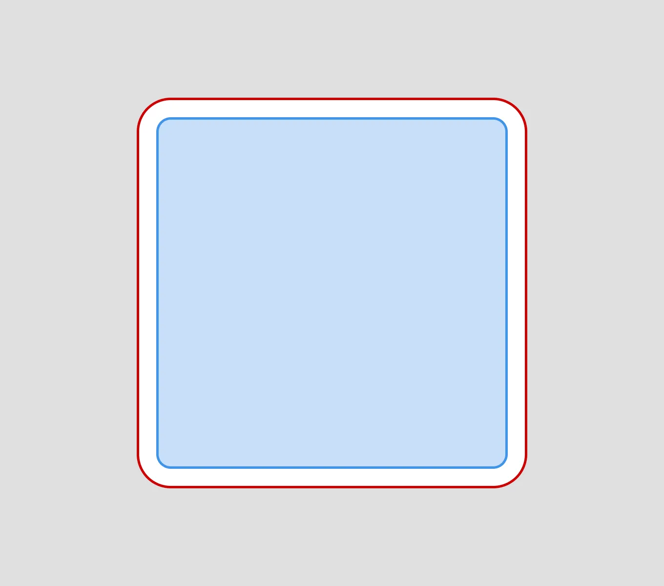 Good border radius example