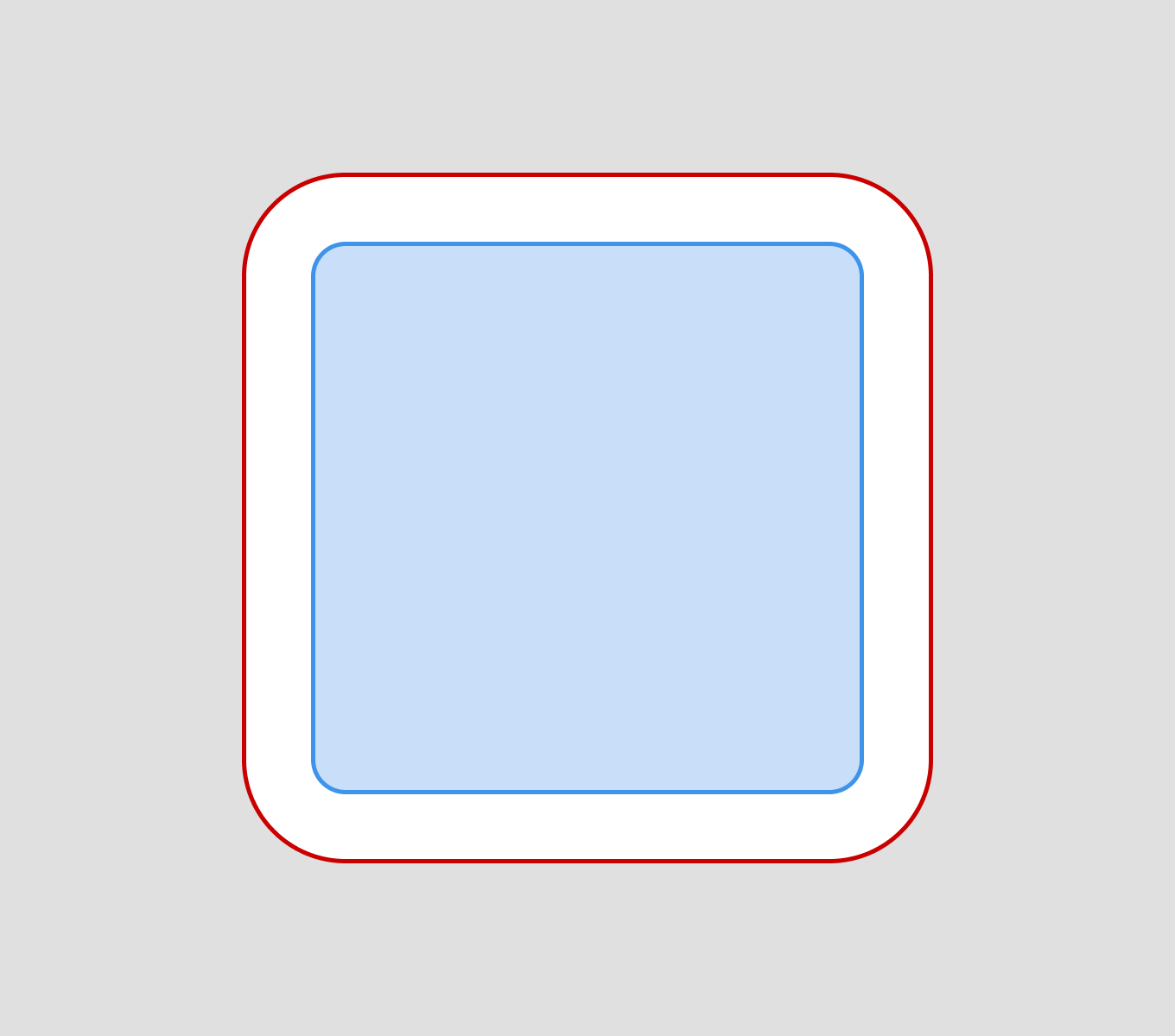 Good border radius example